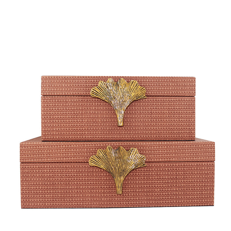Ginkgo leaf decorative storage box